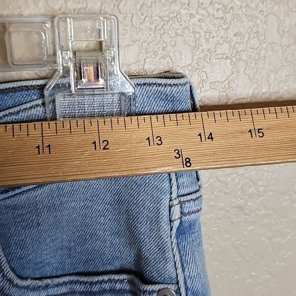 Madewell 26 The Perfect Vintage Jeans Light Blue Distressed High Rise Straight.. - Picture 8 of 13